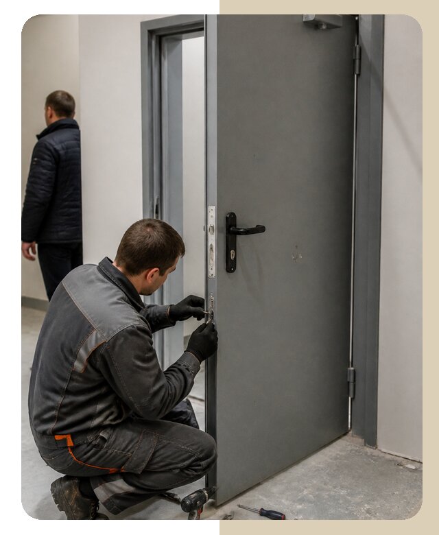 Ремонт противопожарной двери в Арзамасе по цене 7060 р. | Дверной
